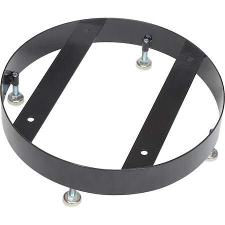 Global Industrial Metal Slatted Trash Receptacle Base, Black 641129